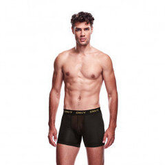 Seksikas aluspesu meestele Mesh Long Boxer Black, S/M hind ja info | Seksikas pesu meestele | kaup24.ee