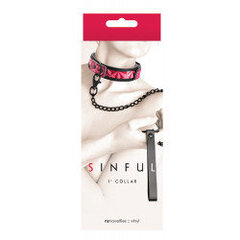 Sinful 1inch collar pink цена и информация | БДСМ и фетиш | kaup24.ee