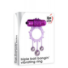 A&amp;e triple ball bangin vibrating ring цена и информация | Эрекционные кольца, насадки на пенис | kaup24.ee