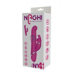 Розовый вибратор-кролик naghi no.41 rechargeable duo vibrator - 24 см. цена и информация | Вибраторы | kaup24.ee