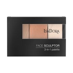 Палитра для моделирования лица IsaDora Face Sculptor 3-in-1 12 г, 61 Classic Nude цена и информация | Пудры, базы под макияж | kaup24.ee