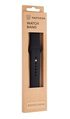 Tactical 488 Silicone Band for Apple iWatch 1/2/3/4/5/6/7/SE 42/44/45mm Black цена и информация | Аксессуары для смарт-часов и браслетов | kaup24.ee