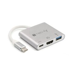 Techly, USB-C/HDMI/USB-A/USB-C PD цена и информация | Адаптеры и USB-hub | kaup24.ee