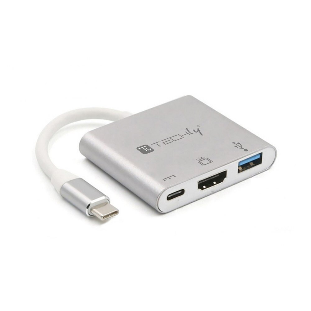 Techly, USB-C/HDMI/USB-A/USB-C PD цена и информация | USB jagajad, adapterid | kaup24.ee