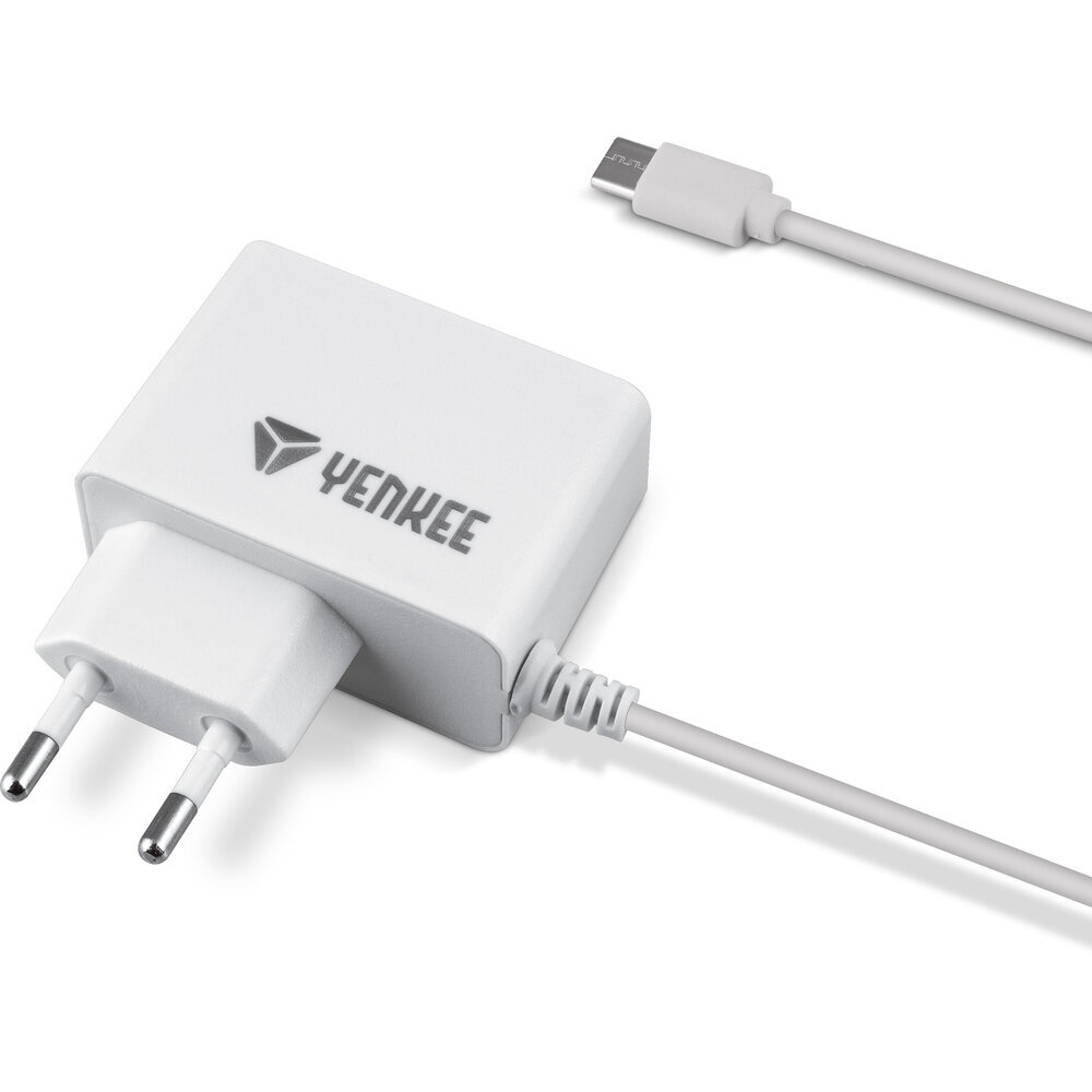 Laadija YENKEE, Micro-USB, 10W, 1.3m цена и информация | Mobiiltelefonide laadijad | kaup24.ee
