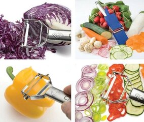 Multifunktsionaalne köögivilja- ja puuviljalõikur-purustaja Titan hind ja info | Köögitarbed | kaup24.ee
