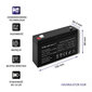 Qoltec 53072 AGM battery | 6V | 7.2 Ah hind ja info | Puhvertoiteallikad (UPS) | kaup24.ee