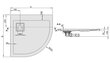 Dušialus Sanplast Space Line BP/Space 80x80x3, valge hind ja info | Dušialused | kaup24.ee