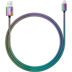 Стальной кабель YENKEE, 2.0 USB A - Lightning, сертифицированный MFi, 480 Мбит/с, 5 В/2,4 А, 10 Вт, 1 м, алюминиевый корпус, белый цена и информация | Borofone 43757-uniw | kaup24.ee