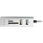 USB jaotur YENKEE YHC 101SR, USB A - 3x USB 2.0, SD slot, micro SD, 480 Mbps, 0.3m hind ja info | USB jagajad, adapterid | kaup24.ee