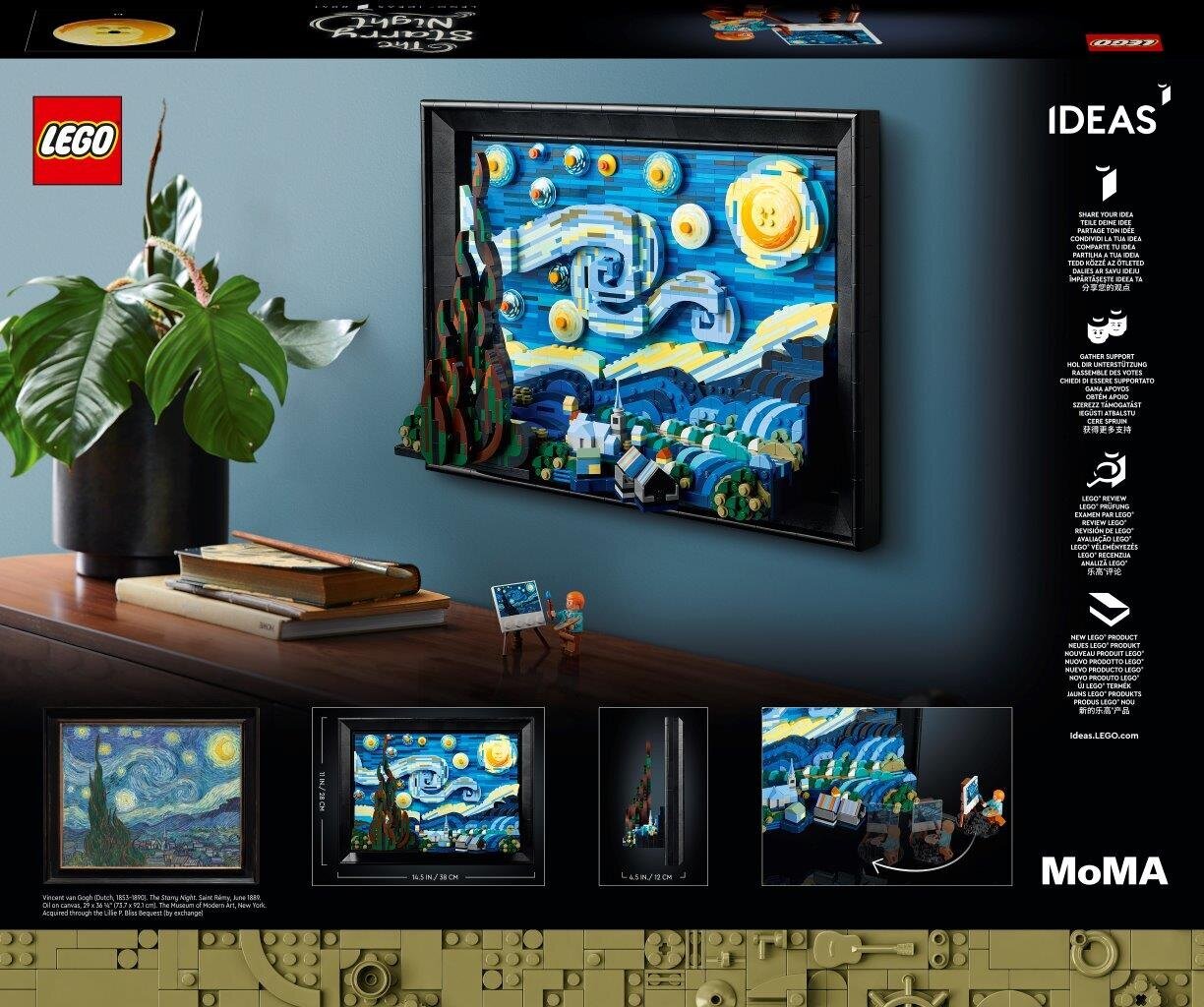 21333 LEGO® Ideas Vincent van Gogh - Tähtede öö цена и информация | Klotsid ja konstruktorid | kaup24.ee