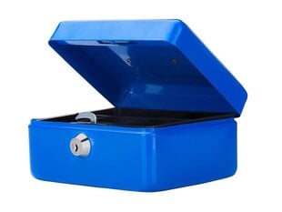 Металлический ящик для хранения с замком, синий цвет цена и информация | Cушилки для белья | kaup24.ee