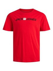 Jack & Jones laste T-särk 12212865*01, punane 5715307758442 hind ja info | Poiste särgid | kaup24.ee