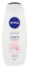 Nivea Care & Roses Care Shower Gel 500ml kaina ir informacija | Dušigeelid, õlid | kaup24.ee