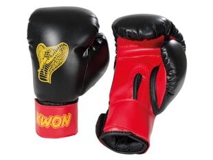 Детские боксерские перчатки KWON Kids Cobra 6oz., черные цена и информация | Боевые искусства | kaup24.ee