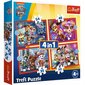 4-osaline pusle Paw Patrol, 207 tükki цена и информация | Pusled | kaup24.ee