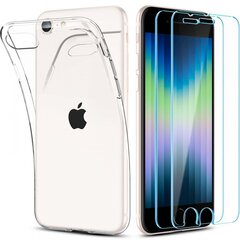 Spigen crystal pack, sobib iPhone 7/8 / SE 2020/2022, läbipaistev hind ja info | Telefoni kaaned, ümbrised | kaup24.ee