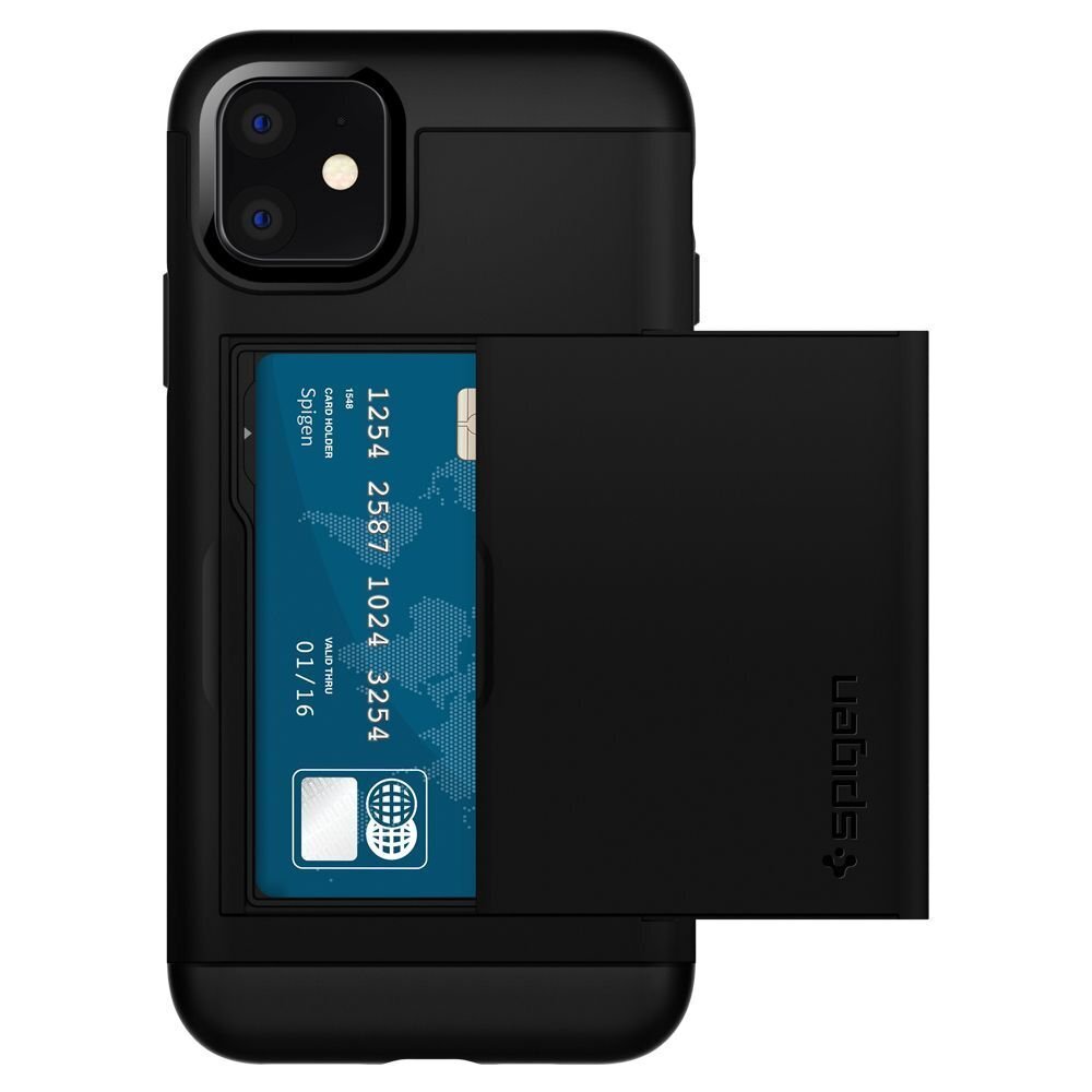 Spigen SPN801BLK, sobib iPhone 11, must hind ja info | Telefoni kaaned, ümbrised | kaup24.ee