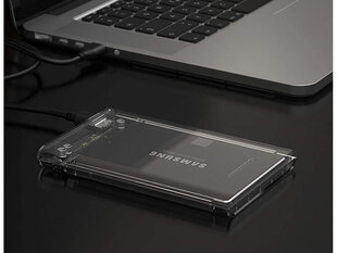 Корпус жесткого диска HDD 2.5" Sata, прозрачный цена и информация | Чехлы для внешних жестких дисков | kaup24.ee