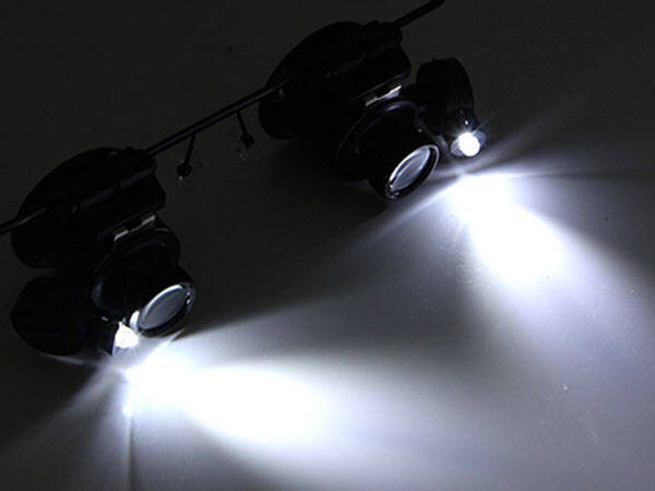 Suurendusprillid LED 20x 15mm цена и информация | Kirjatarbed | kaup24.ee