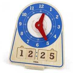 Деревянные развивающие часы - Вига цена и информация | Игрушки для малышей | kaup24.ee