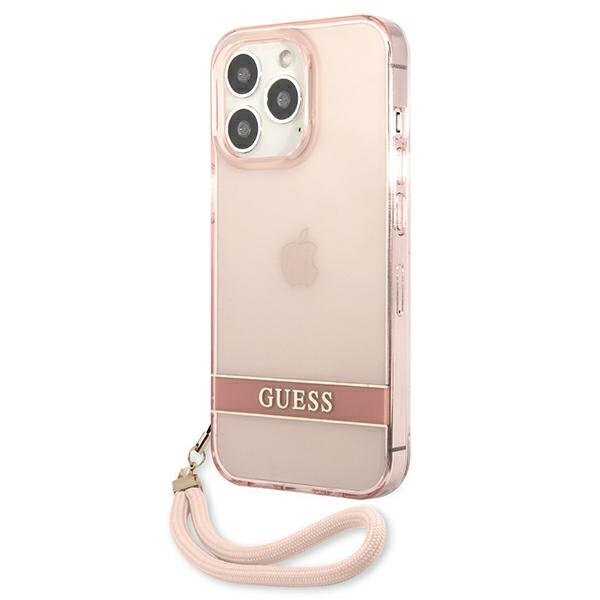 Guess GUHCP13LHTSGSP sobib Apple iPhone 13 Pro / 13 6.1", roosa hind ja info | Telefoni kaaned, ümbrised | kaup24.ee