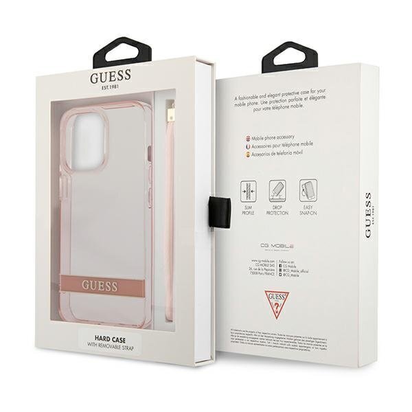 Guess GUHCP13LHTSGSP sobib Apple iPhone 13 Pro / 13 6.1", roosa hind ja info | Telefoni kaaned, ümbrised | kaup24.ee