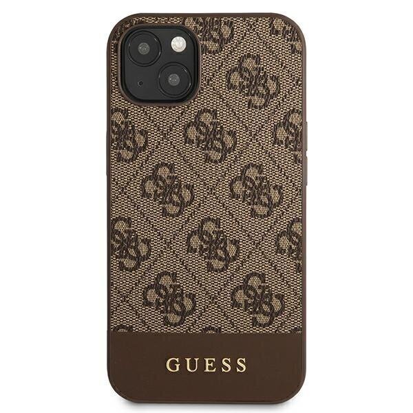 Guess GUHCP13MG4GLBR sobib Apple iPhone 13 6.1", pruun цена и информация | Telefoni kaaned, ümbrised | kaup24.ee