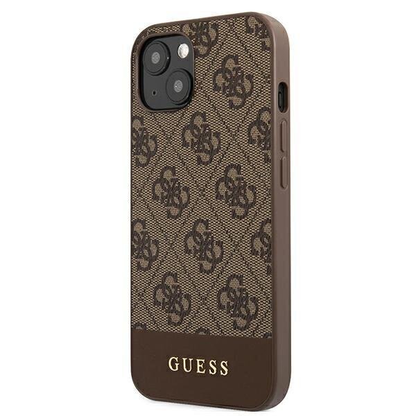 Guess GUHCP13MG4GLBR sobib Apple iPhone 13 6.1", pruun цена и информация | Telefoni kaaned, ümbrised | kaup24.ee