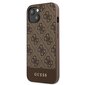 Guess GUHCP13MG4GLBR sobib Apple iPhone 13 6.1", pruun цена и информация | Telefoni kaaned, ümbrised | kaup24.ee