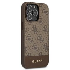 Guess GUHCP13LG4GLBR sobib Apple iPhone 13 Pro / 13 6.1", pruun hind ja info | Telefoni kaaned, ümbrised | kaup24.ee