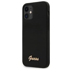 Guess GUHCP12SLSLMGBK sobib Apple iPhone 12 mini 5,4", must hind ja info | Telefoni kaaned, ümbrised | kaup24.ee