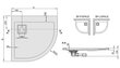 Dušialus Sanplast Space Line BP-L/Space 80x90x3, valge hind ja info | Dušialused | kaup24.ee