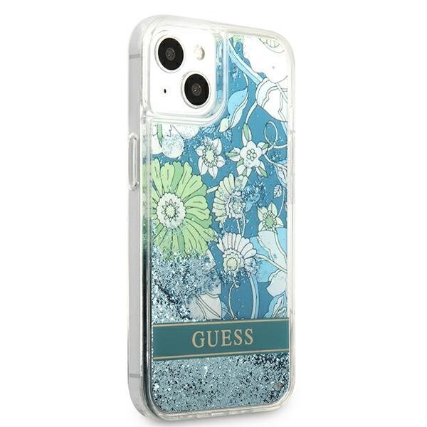 Guess GUHCP13SLFLSN, sobib iPhone 13 mini, roheline hind ja info | Telefoni kaaned, ümbrised | kaup24.ee