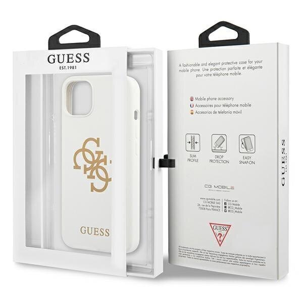 Guess GUHCP13SLS4GGWH, sobib iPhone 13 mini, valge цена и информация | Telefoni kaaned, ümbrised | kaup24.ee