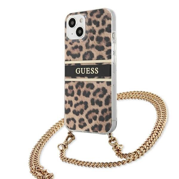 Guess GUHCP13SKBCLE, sobib iPhone 13 mini, pruun hind ja info | Telefoni kaaned, ümbrised | kaup24.ee