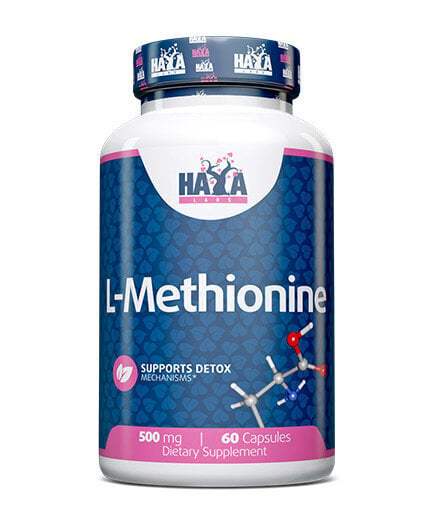 Haya Labs L-metioniin 500 mg, 60 kapslit hind ja info | Vitamiinid | kaup24.ee