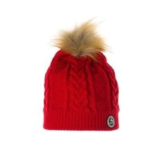Huppa laste tutimüts Zina 83970000*70004, punane 4741632050402 цена и информация | Шапки, перчатки, шарфы для девочек | kaup24.ee