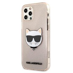 Karl Lagerfeld KLHCP12LCHTUGLGO iPhone 12 Pro Max 6.7 " kuldne kõva ümbris Glitter Choupette цена и информация | Чехлы для телефонов | kaup24.ee