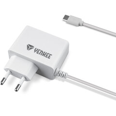 Laadija YENKEE, USB-C, 10W, 1.3m hind ja info | Mobiiltelefonide laadijad | kaup24.ee