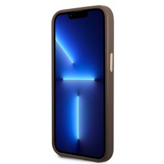Guess PU 4G MagSafe ümbris iPhone 13 Pro jaoks, pruun цена и информация | Чехлы для телефонов | kaup24.ee