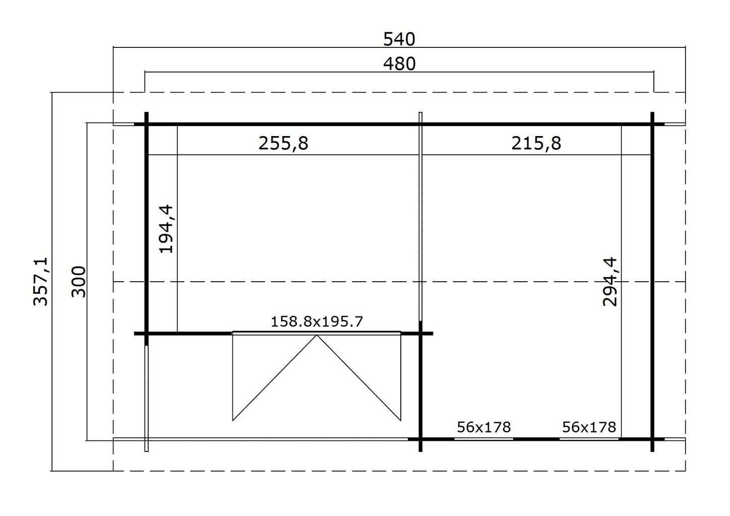 Aiamaja Jõeääre 14,0 m² цена и информация | Kuurid ja aiamajad | kaup24.ee