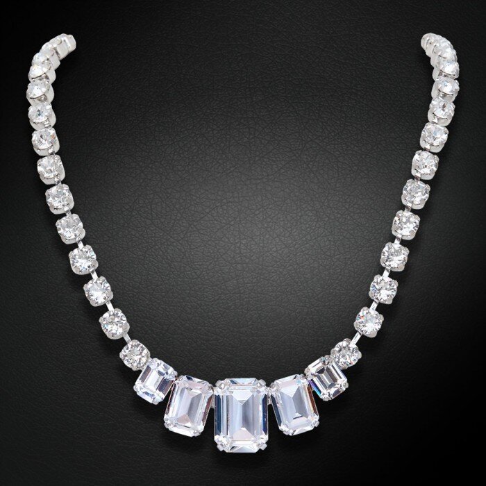 Naiste kaelakee Diamond Sky „Modern II“ koos Swarovski kristallidega DS00N096 hind ja info | Kaelakeed | kaup24.ee