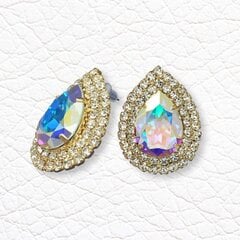 Naiste kõrvarõngad Diamond Sky „Jasmine (Aurore Boreale)“ koos Swarovski kristallidega DS02A362 цена и информация | Серьги | kaup24.ee