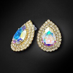 Naiste kõrvarõngad Diamond Sky „Jasmine (Aurore Boreale)“ koos Swarovski kristallidega DS02A362 цена и информация | Серьги | kaup24.ee