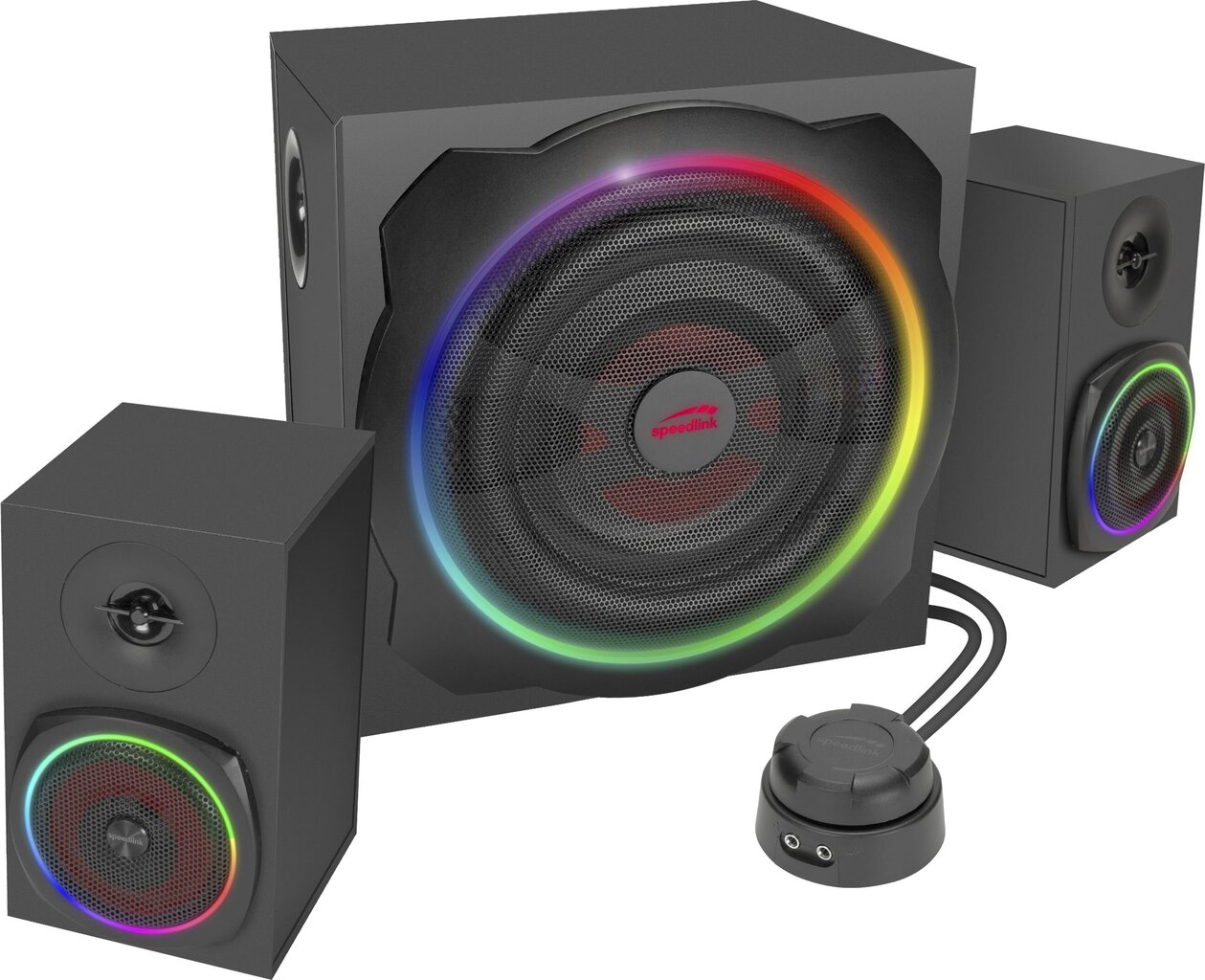 Speedlink kõlarid Gravity RGB 2.1, must (SL-830105-BK) hind ja info | Kõlarid | kaup24.ee