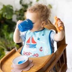 Хлопковый нагрудник Baboo, от 0 месяцев, Marine цена и информация | Слюнявчики | kaup24.ee