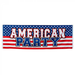 Plakat "American Party" (74 x 220 cm) цена и информация | Гудки для вечеринки Clown Face (4шт.) | kaup24.ee