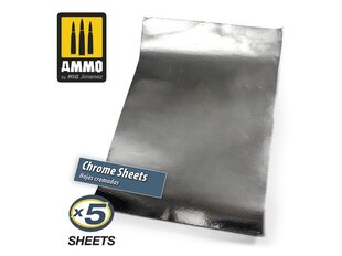 Самоклеящаяся лента AMMO MIG - CHROME SHEETS AMIG8248, 280x195 мм цена и информация | Принадлежности для рисования, лепки | kaup24.ee