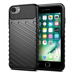 Thunder Case flexible armored cover for iPhone SE 2022 / SE 2020 / iPhone 8 / iPhone 7 black (Black) hind ja info | Telefoni kaaned, ümbrised | kaup24.ee